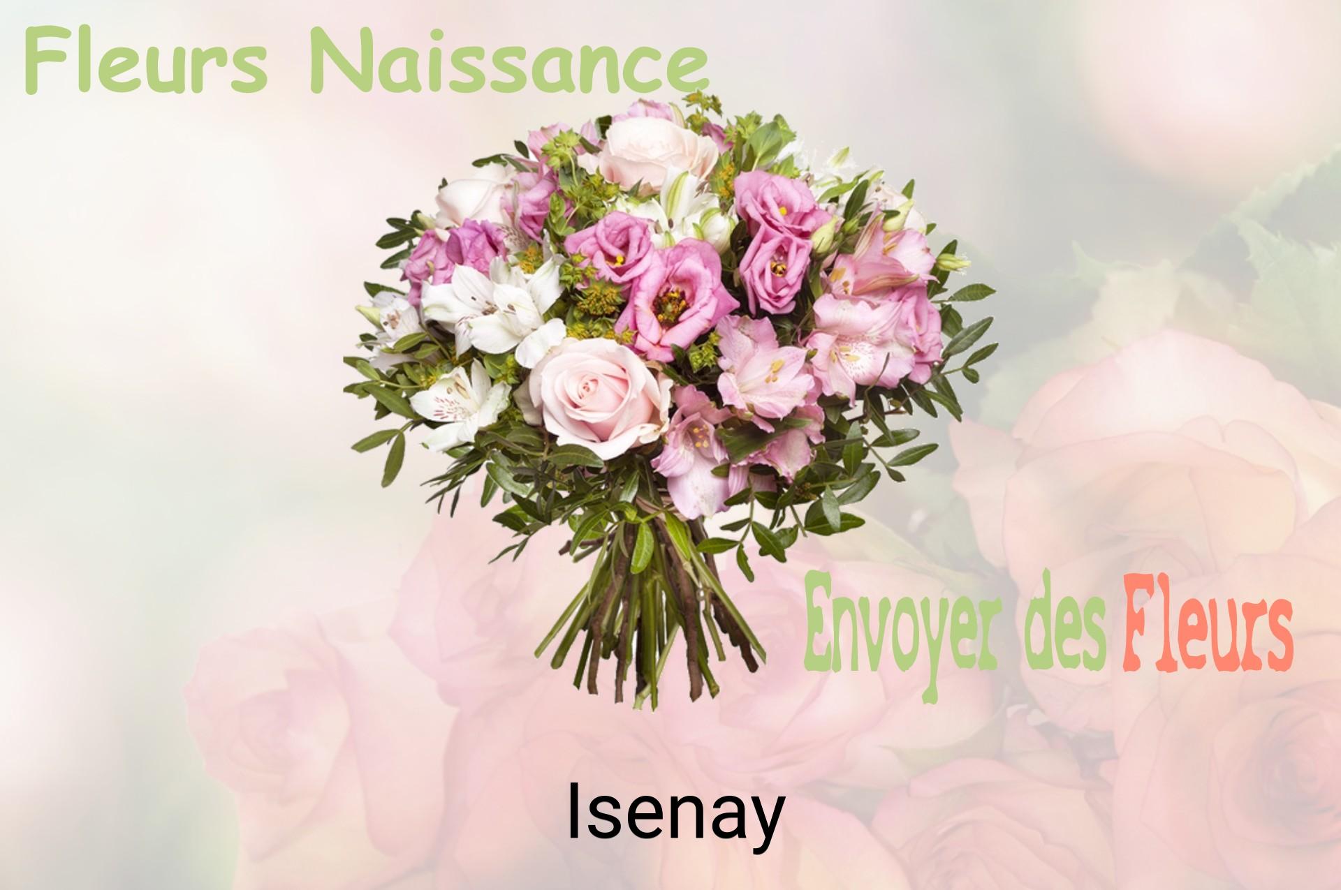 Bouquet de fleurs de naissance livré à Isenay
